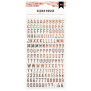 AC Cedar House Puffy Stickers Alphabet (84 Piece)