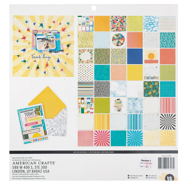 AC Vicki Boutin Where to next 12x12 Paper Pad (48 Sheets)