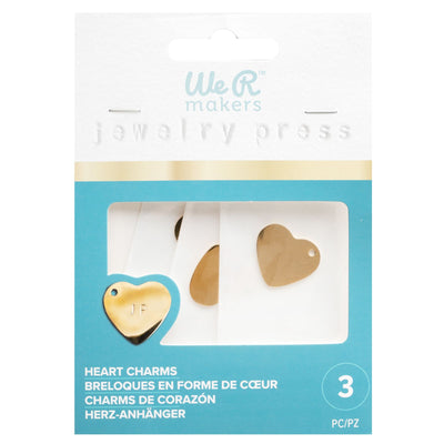 We R Jewelry Press Stainless Steel Heart (3 Piece)