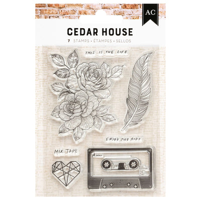 AC Cedar House Mini Stamp Set (7 Piece)