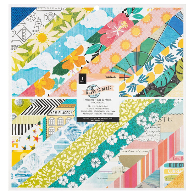 AC Vicki Boutin Where to next 12x12 Paper Pad (48 Sheets)