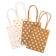 AC Gift Bags Fancy Mini 3.875 X 5 inch Kraft Dots(4pc)