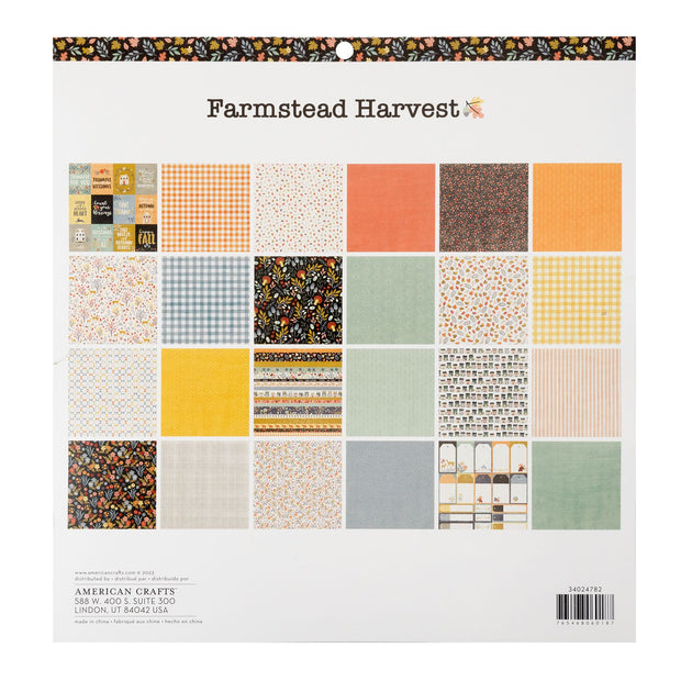 AC Farmstead Harvest 12X12 Paper Pad (24 Pieces)