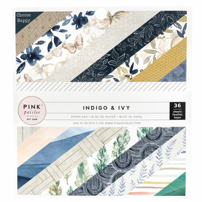 Pink Paisley Indido & Ivy 6X6 Paper Pad (36 Piezas)