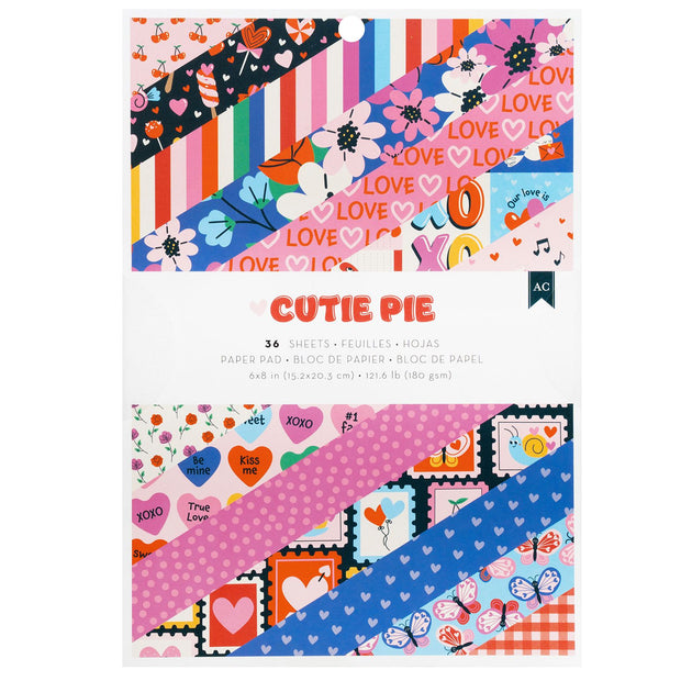 AC Valentine Cutie Pie 6X8 Paper Pad (36 Pieces)