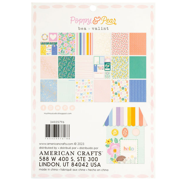 Bea Valint Poppy & Pear 6x8 Paper Pad (36 Hojas)