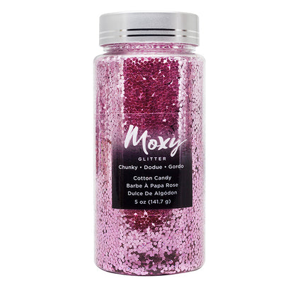 Moxy Glitter & Embossing Chunky Cotton Candy 5 oz.
