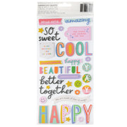 Pebbles Inc Cool Girl Thickers Phrases (107 Piece)
