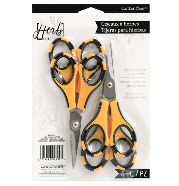 Cutter Bee Scissors Herb 4 Pack