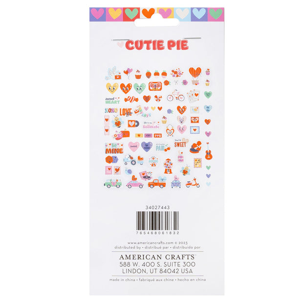 AC Valentine Cutie Pie Ephemera Icons (75 Piece)