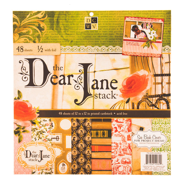 DCWV 12x12 Paper Pad Stack Dear Jane (36 piezas)