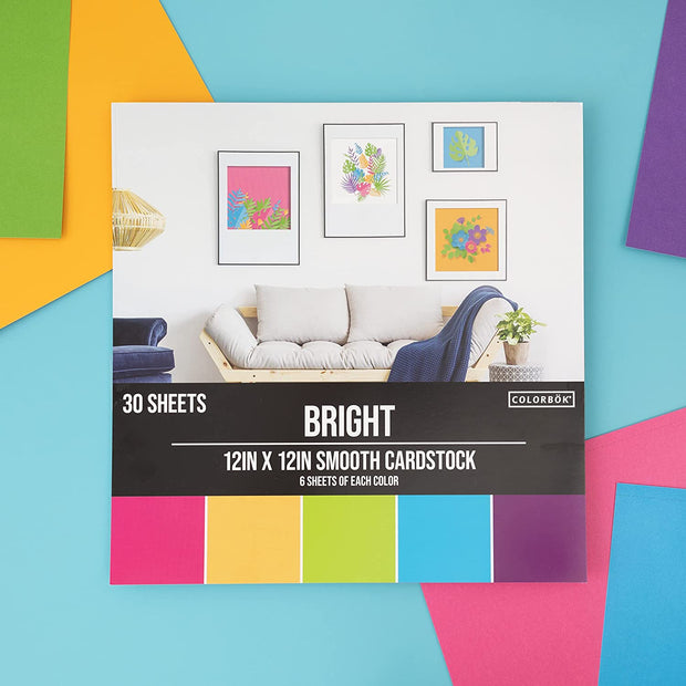 Colorbök 12x12 Smooth Cardstock Bright (30 Sheets)