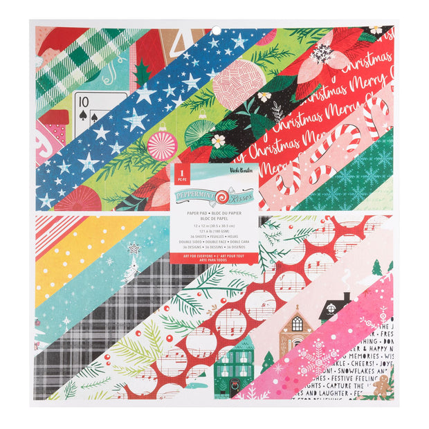 AC Vicki Boutin Peppermint Kisses 12x12 Paper Pad (36 Sheets)