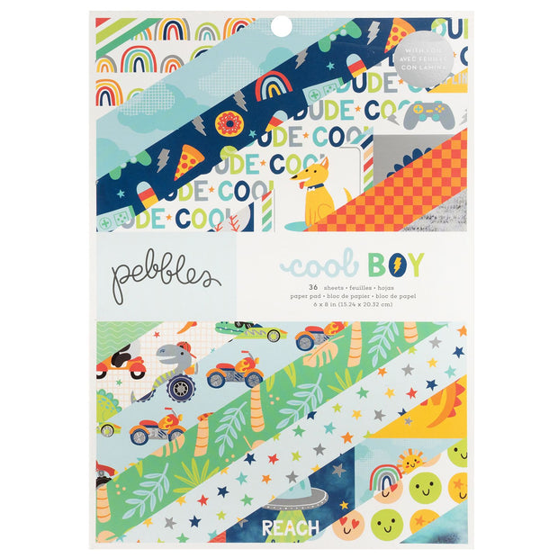 Pebbless Inc Cool Boy 6X8 Paper Pad (36 Piece)