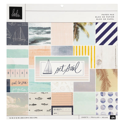 Heidi Swapp Set Sail 12x12 Paper Pad (48 Sheets)