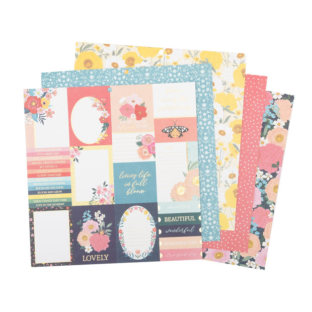 DCWV Stack Flower Nook Paper Pad 12x12 (36 Sheets)