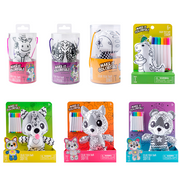 Kit de Peluches Para Colorear (7 pzs)