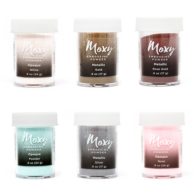 Kit Moxy Embossing Powder (Incluye 6 piezas)