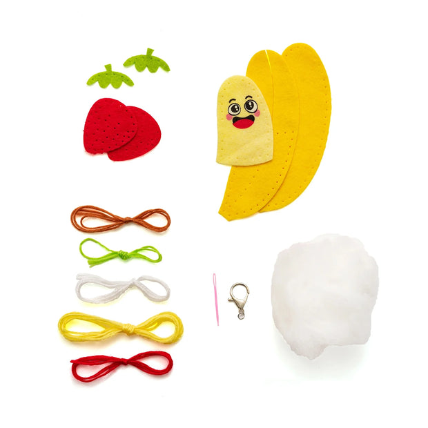 Sew Cute! Felt Backpack Clip Kit Banana