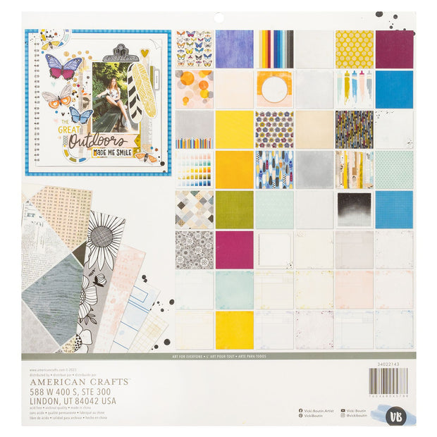 AC Vicki Boutin Discover + Create Paper Pad 12x12 Double Side (36 Piece)