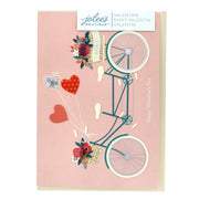 JOB Cards Greetings Valetine  Bicycle (1 Card 1 Envelope)
