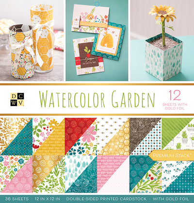DCWV Paper Pad 36/Pkg Watercolor Garden