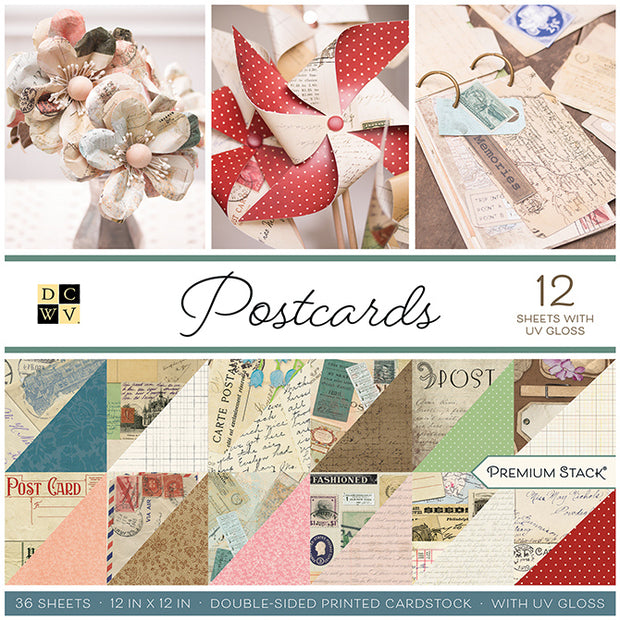 DCWV 12x12 Paper Pad Stack Postcard (36 piezas)