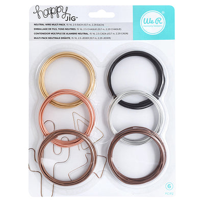 We R Memory Keepers Happy Jig Color Wire Neutral Pack (6 Pieces)