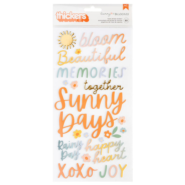AC Sunny Bloom Thickers Phrases Foam (80 Piece)