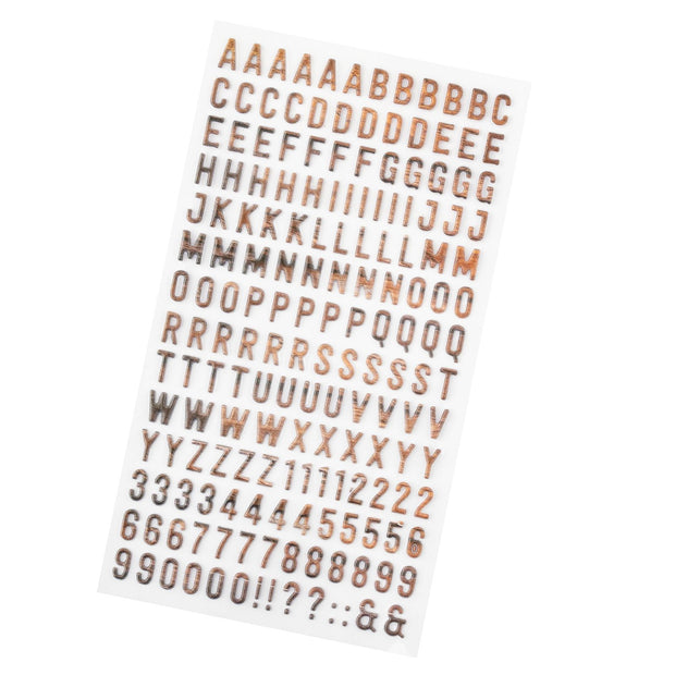 AC Cedar House Puffy Stickers Alphabet (84 Piece)