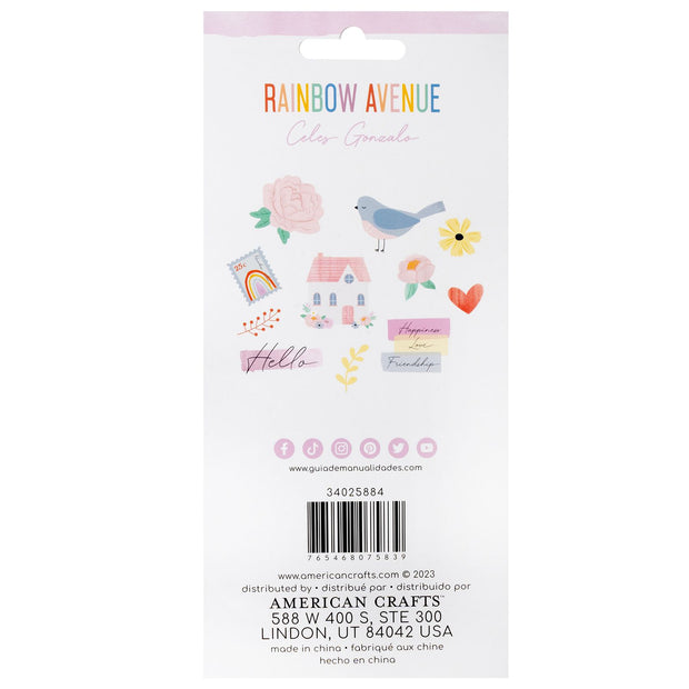 Celes Gonzalo Rainbow Avenue Puffy Stickers (37 Piece)