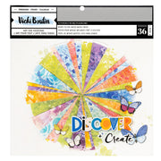 AC Vicki Boutin Discover + Create Paper Pad 12x12 Painted Backgrounds (36 Piece)