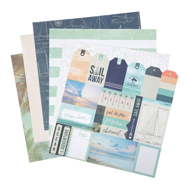 Heidi Swapp Set Sail 12x12 Paper Pad (48 Sheets)