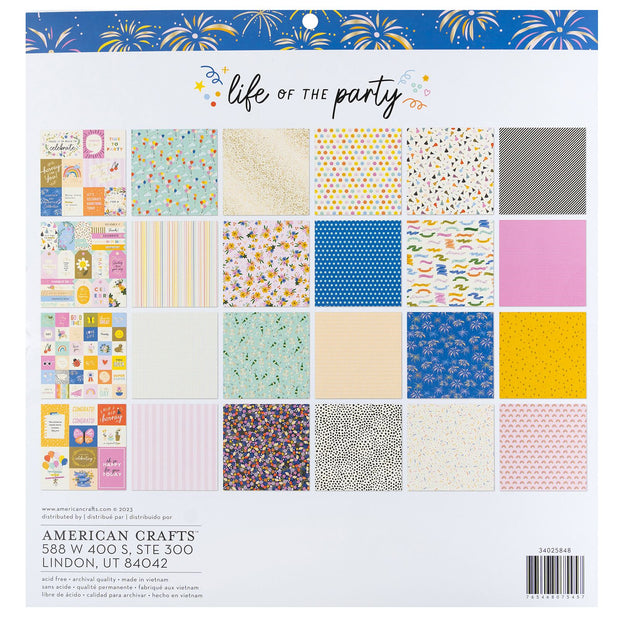 AC Life Of The Party 12X12 Paper Pad (36 Pieces)