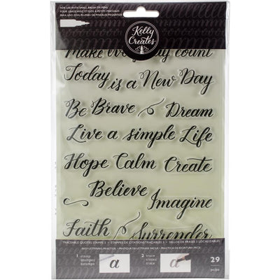 Kelly Creates Acrylic Traceable Stamps Quotes 3