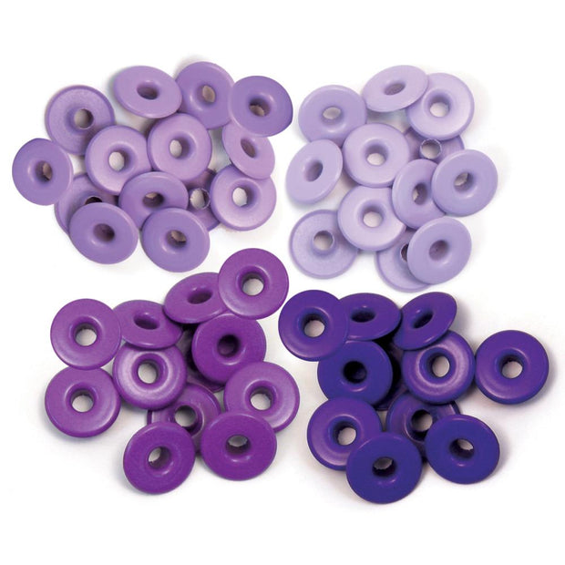 We R Eyelets Wide 40/Pkg Purple