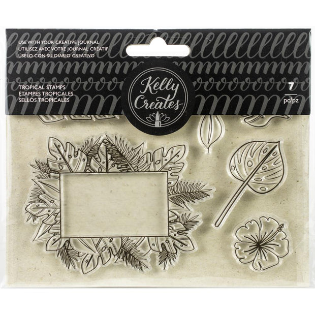 Kelly Creates Acrylic Traceable Stamps Tropical
