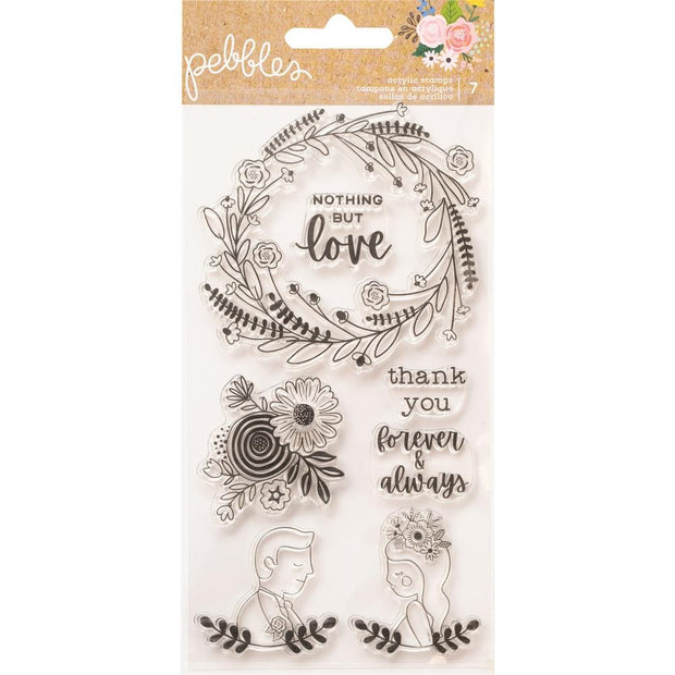 Pebbles Lovely Moments Clear Stamps