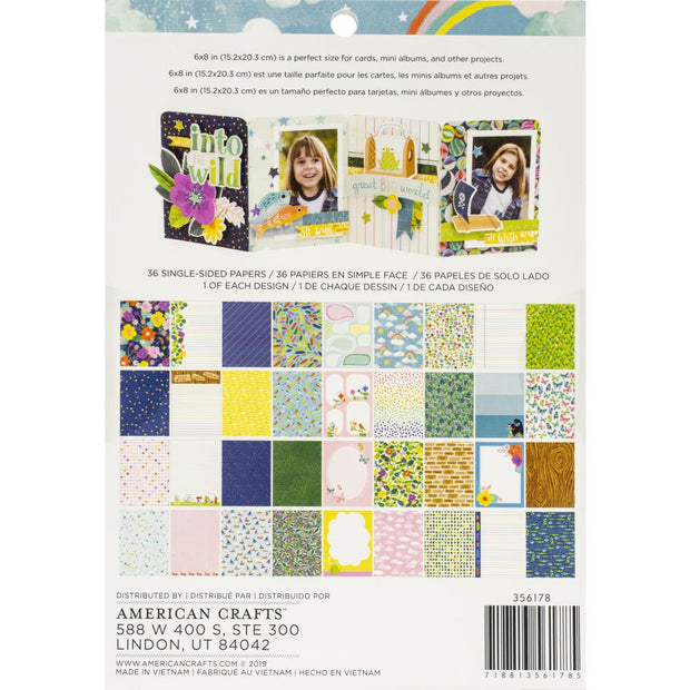 Single-Sided Paper Pad 6"X8" 36/Pkg Shimelle Never Grow Up