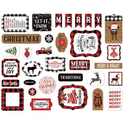 Echo Park Cardstock Ephemera 33/Pkg Icons, A Lumberjack Christmas