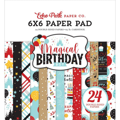 Echo Park Double-Sided Paper Pad 6"X6" 24/Pkg Magical Birthday Boy
