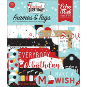 Echo Park Cardstock Ephemera 33/Pkg Frames & Tags, Magical Birthday Boy