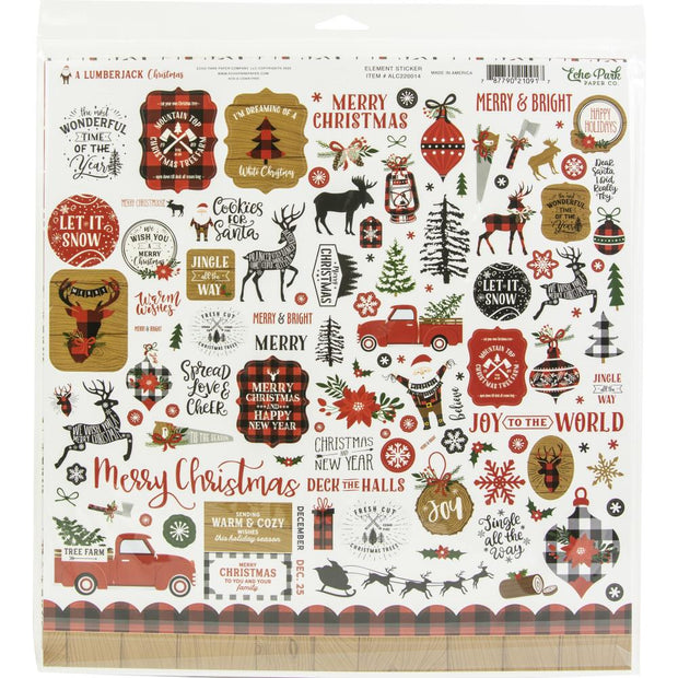 Echo Park Collection Kit 12"X12" A Lumberjack Christmas