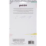 Crate Paper Acrylic Clear Stamps 9/Pkg Good Vibes