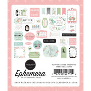 Carta Bella Cardstock Ephemera 33/Pkg Icons, Flower Garden