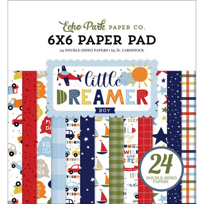 Echo Park Double-Sided Paper Pad 6"X6" 24/Pkg Little Dreamer Boy