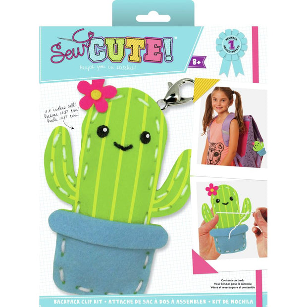 Sew Cute! Felt Backpack Clip Kit Cactus