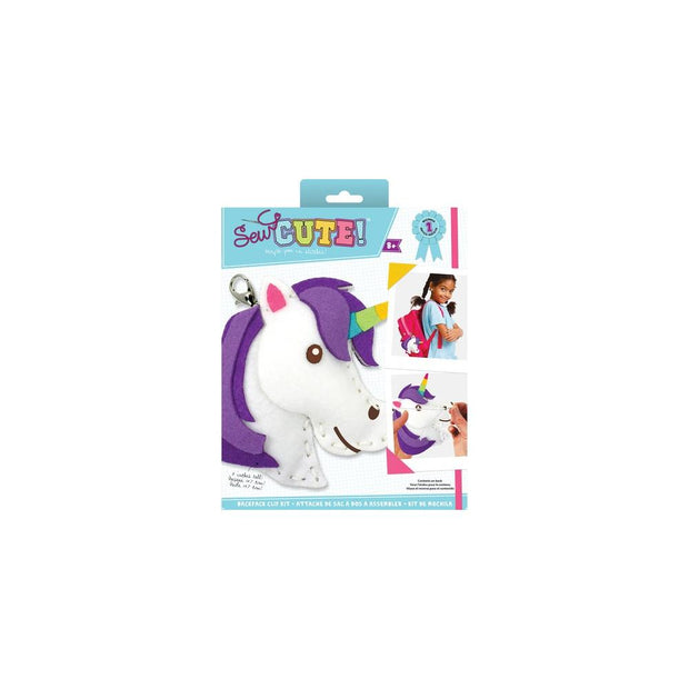 Sew Cute! Felt Backpack Clip Kit Unicorn