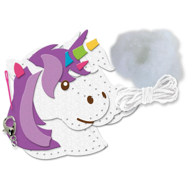 Sew Cute! Felt Backpack Clip Kit Unicorn