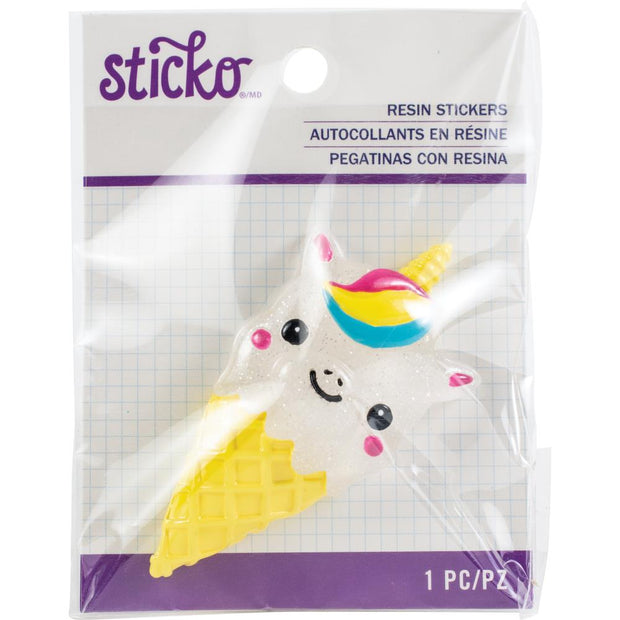 Sticko Resin Sticker Unicorn